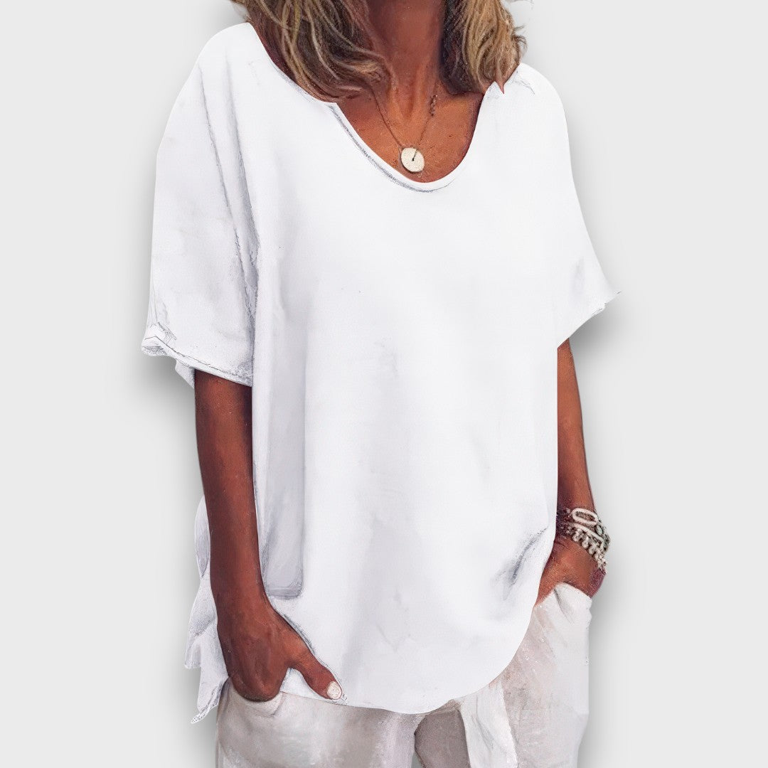 Ilyana – Schlichte Oversize-Bluse für jeden Tag - Emma Fioretti