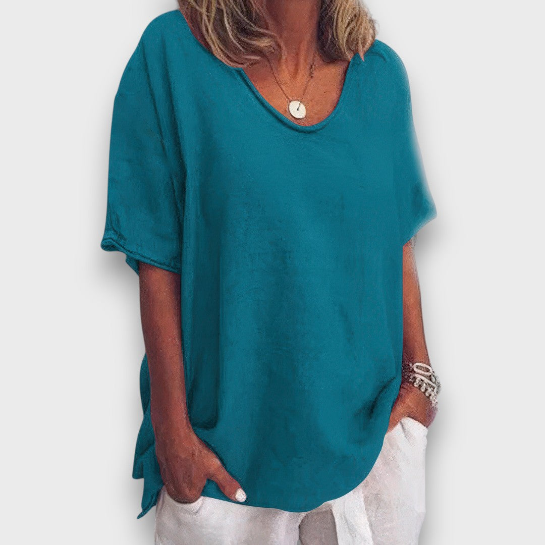 Ilyana – Schlichte Oversize-Bluse für jeden Tag - Emma Fioretti