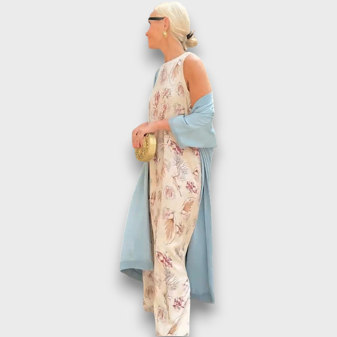 Elveria – Maxikleid mit Cardigan
