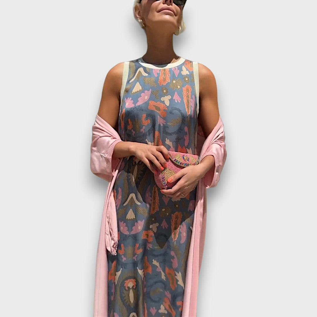 Elveria – Maxikleid mit Cardigan