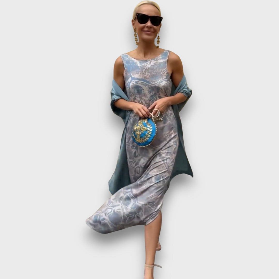 Evorie – Maxikleid mit Cardigan