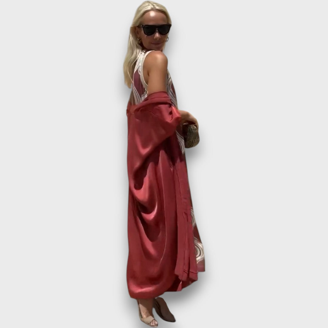 Caliera – Maxikleid mit Cardigan