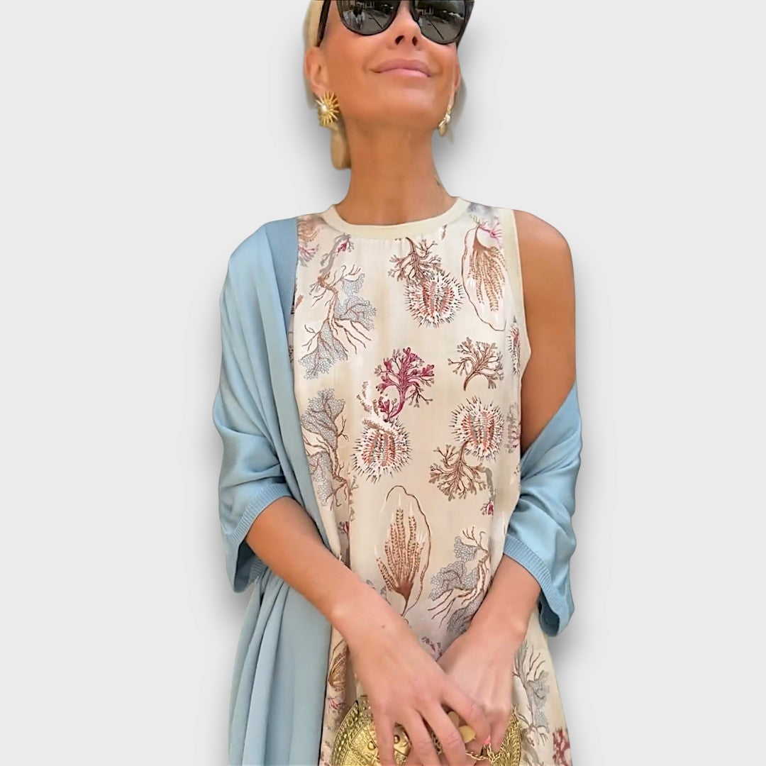 Elveria – Maxikleid mit Cardigan