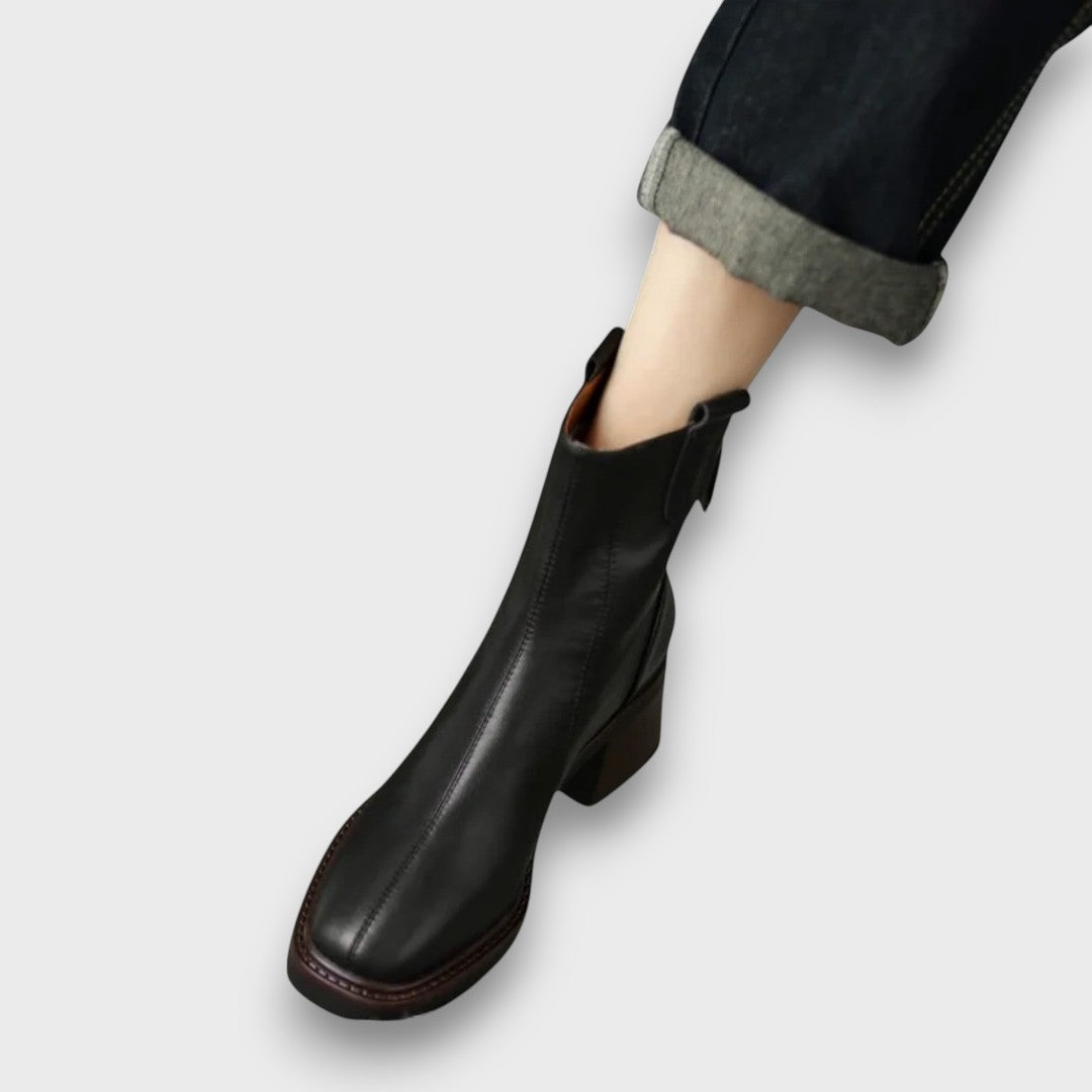 Fien – Klassische Ankle Boots aus Leder