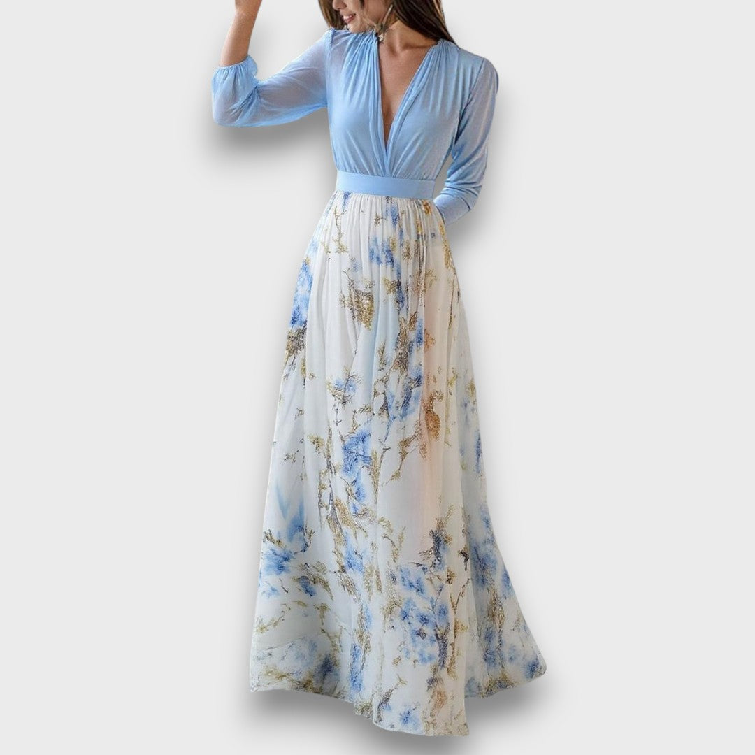 Cara – Fließendes Maxikleid mit floraler Anmut Emma Fioretti