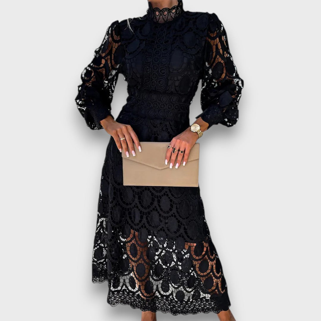 Charlotte – Romantisches Midikleid mit betonter Taille Emma Fioretti