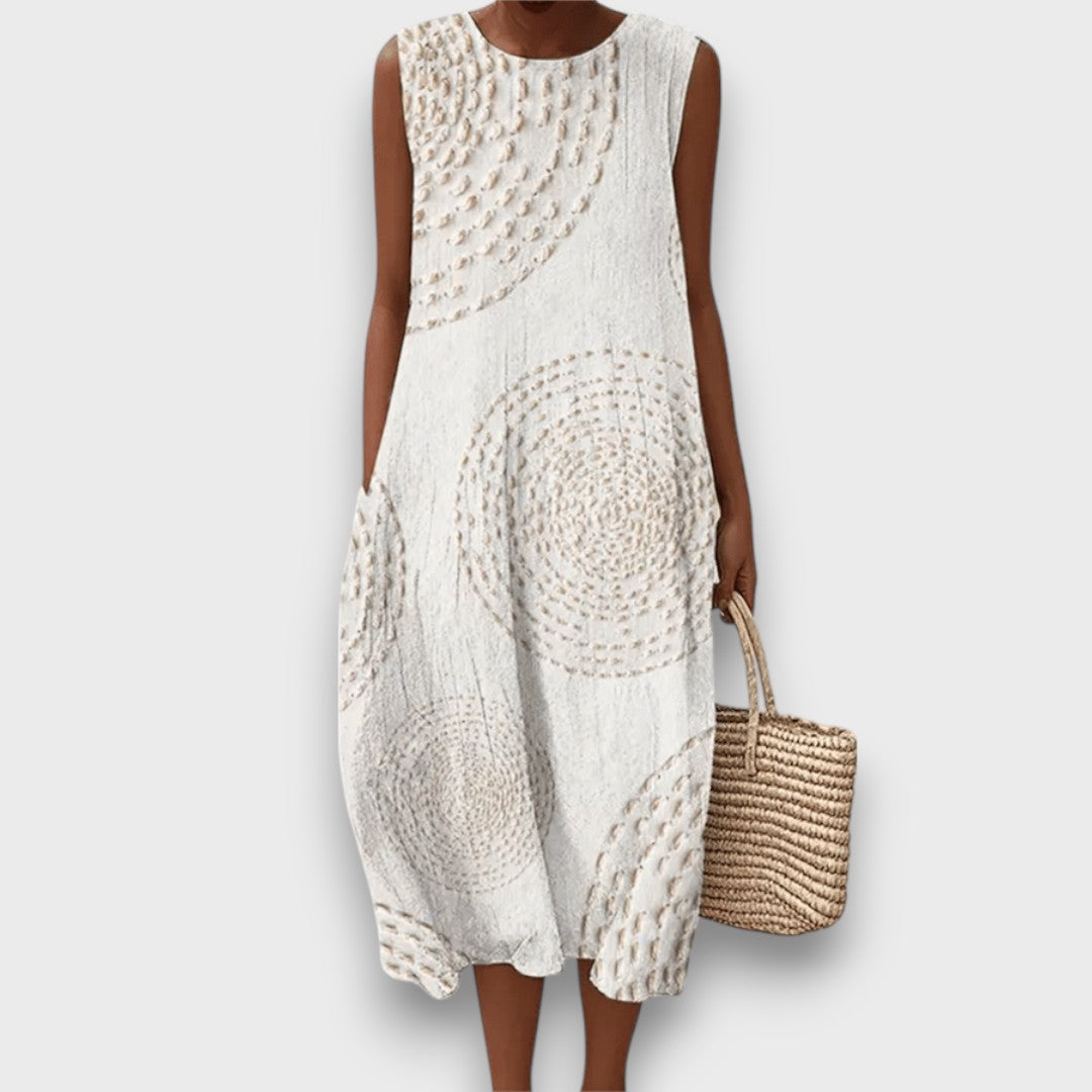 Talani – Ärmelloses Sommerkleid mit sanftem Print