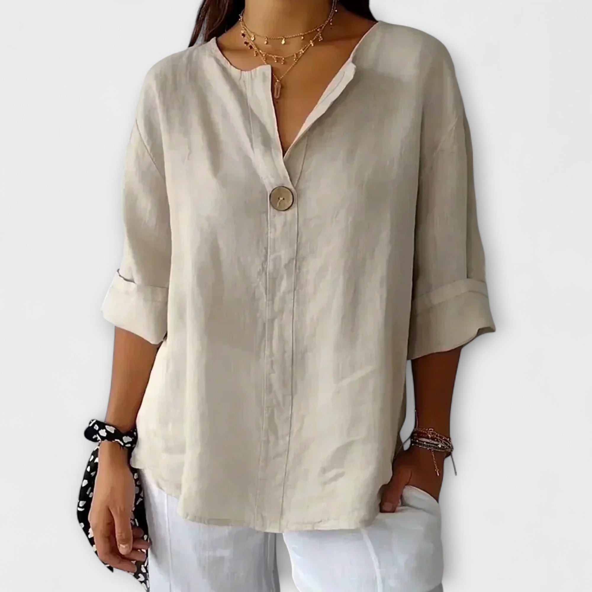 Seretha – Stilvolle Bluse mit V-Ausschnitt Emma Fioretti