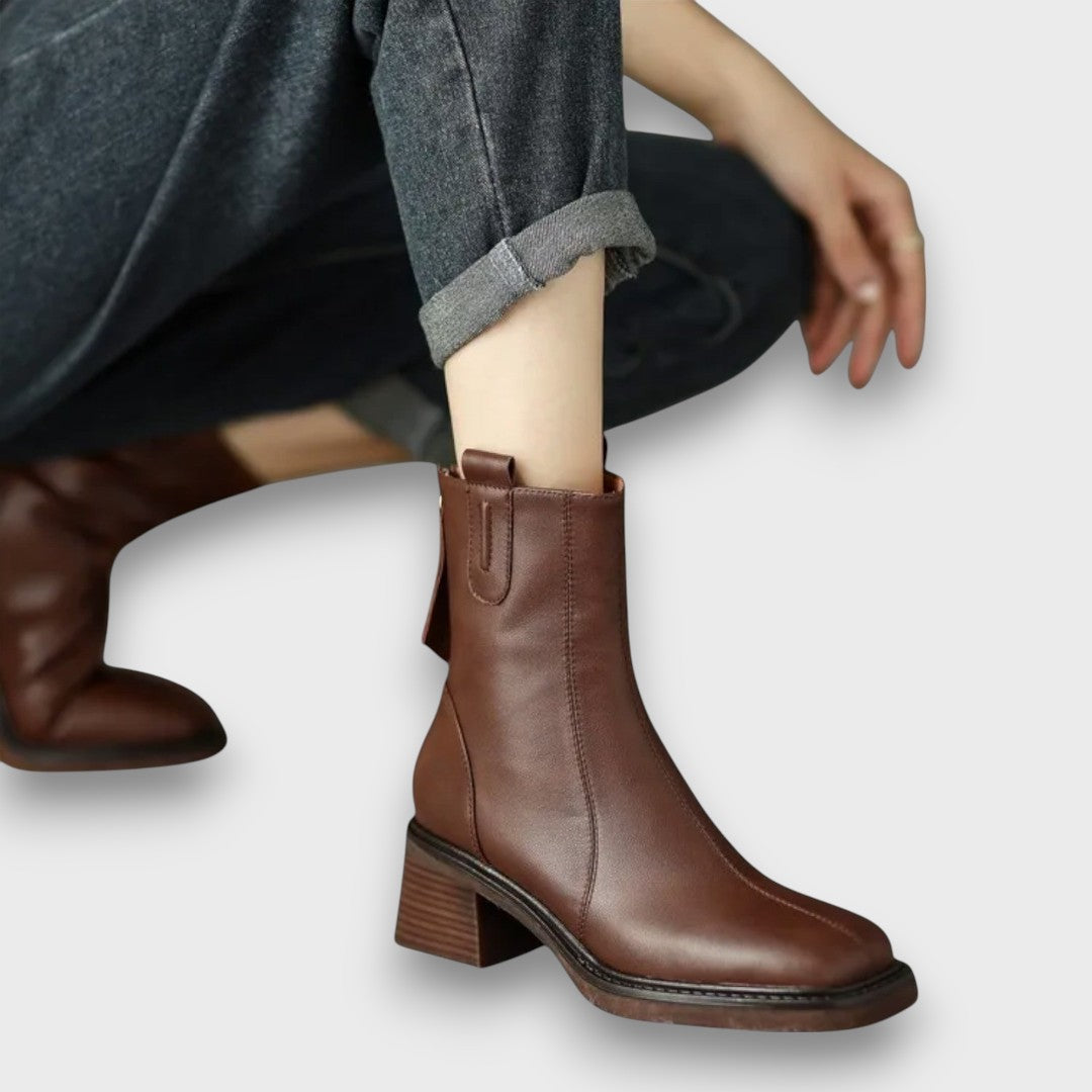 Fien – Klassische Ankle Boots aus Leder