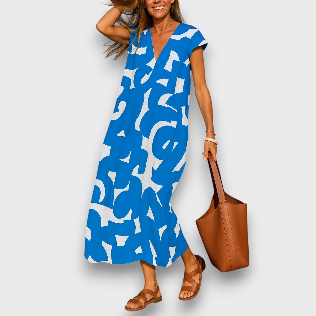 Linae – Luftiges Kleid mit V-Ausschnitt Emma Fioretti