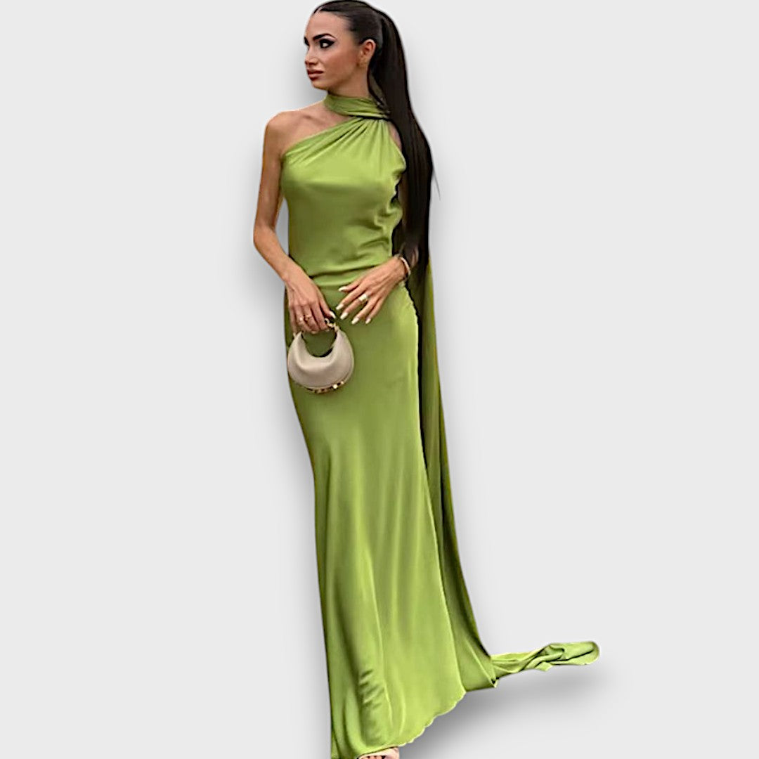 Corinne – Asymmetrisches Abendkleid mit Drapierung Emma Fioretti