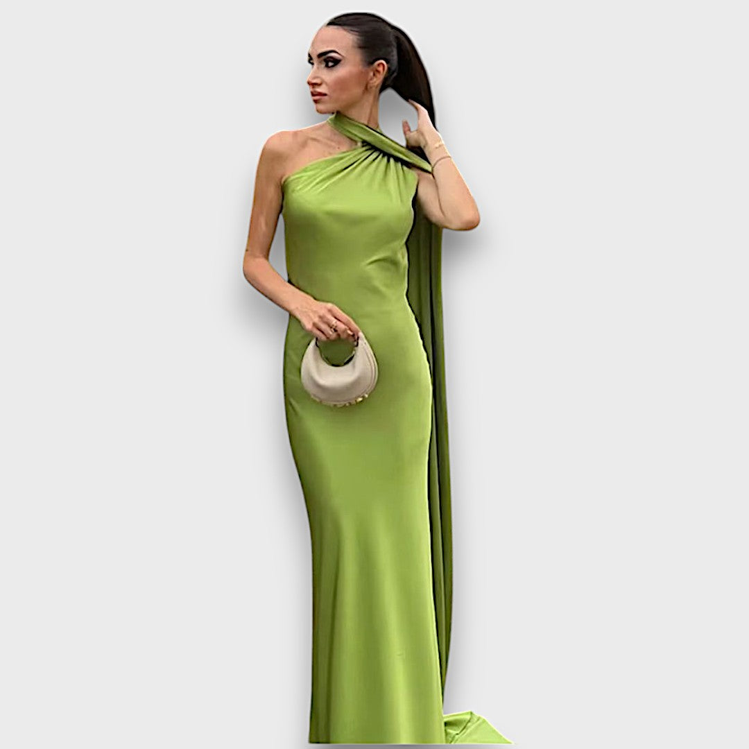 Corinne – Asymmetrisches Abendkleid mit Drapierung Emma Fioretti