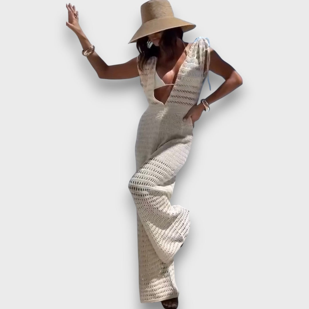 Isaline – Sommer-Jumpsuit mit Makramee-Details - Emma Fioretti