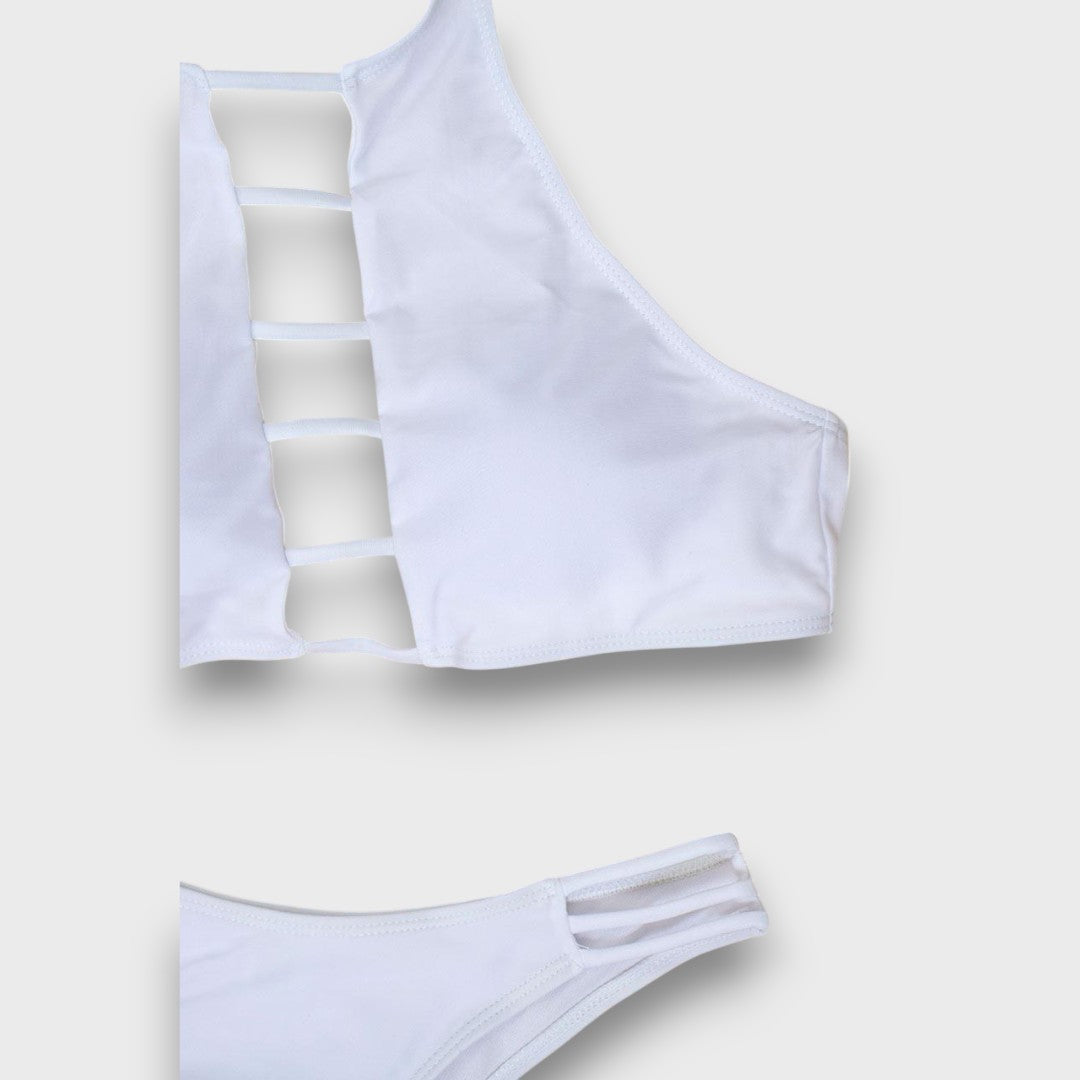 Sorelle – Weißes Bikini mit Cut-outs - Emma Fioretti