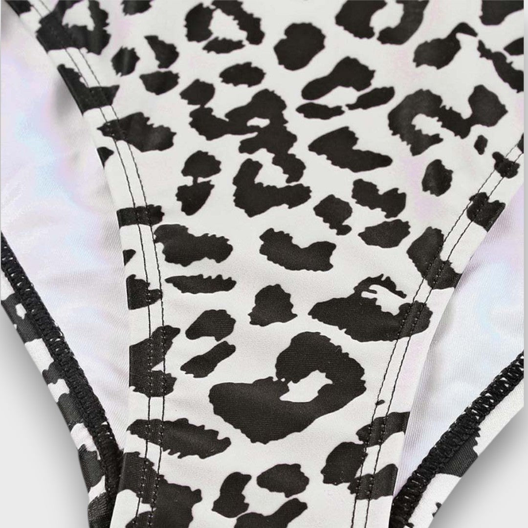 Riva – Asymmetrischer Badeanzug mit Print - Emma Fioretti