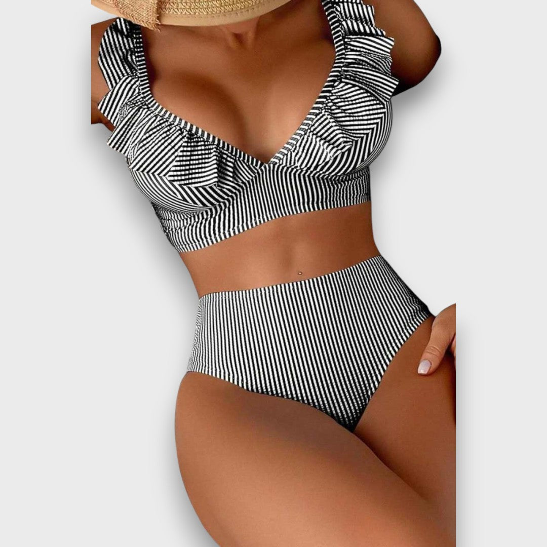 Sarena – Bikini mit Volant und High-Waist-Schnitt - Emma Fioretti