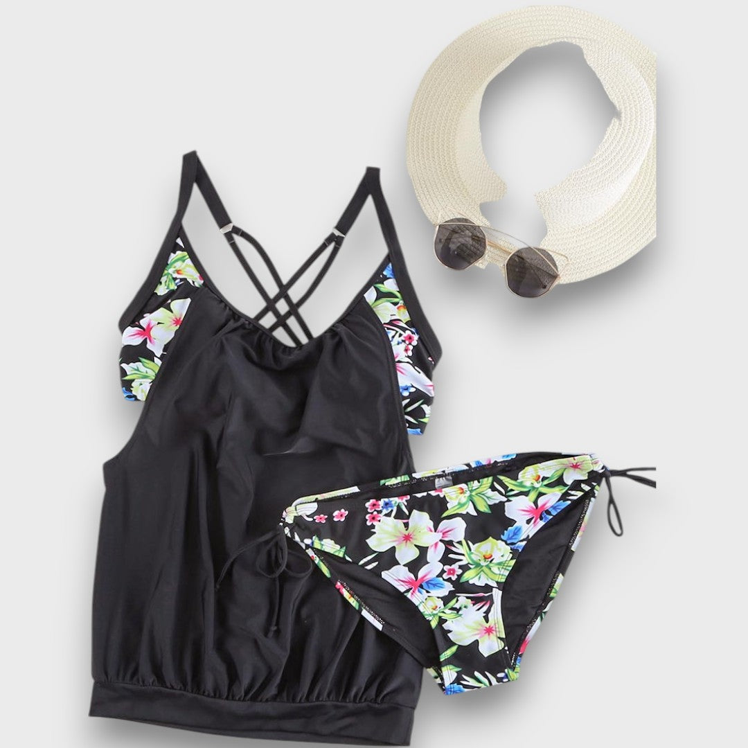 Kalea – Florales Tankini mit lockerem Top - Emma Fioretti