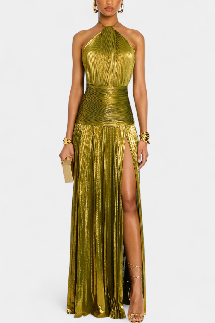 Zaviera – Abendkleid mit metallischem Glanz