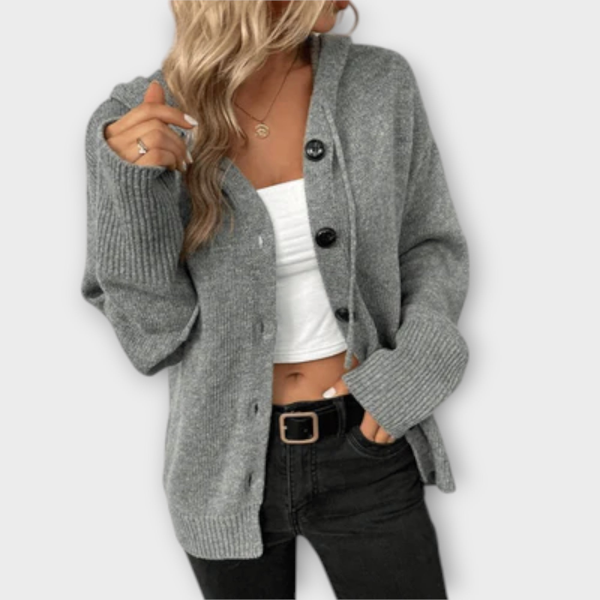 Brenne – Strickcardigan mit Knöpfen