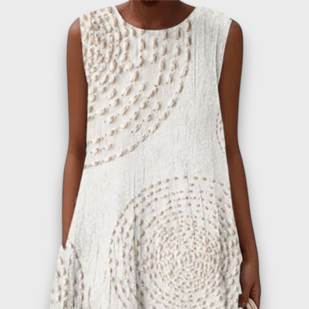 Talani – Ärmelloses Sommerkleid mit sanftem Print