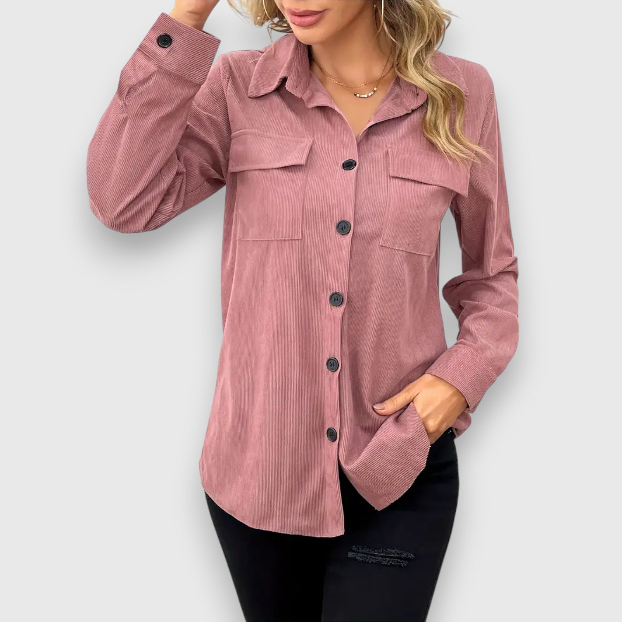 Solsna – Hemdjacke in Cord-Optik