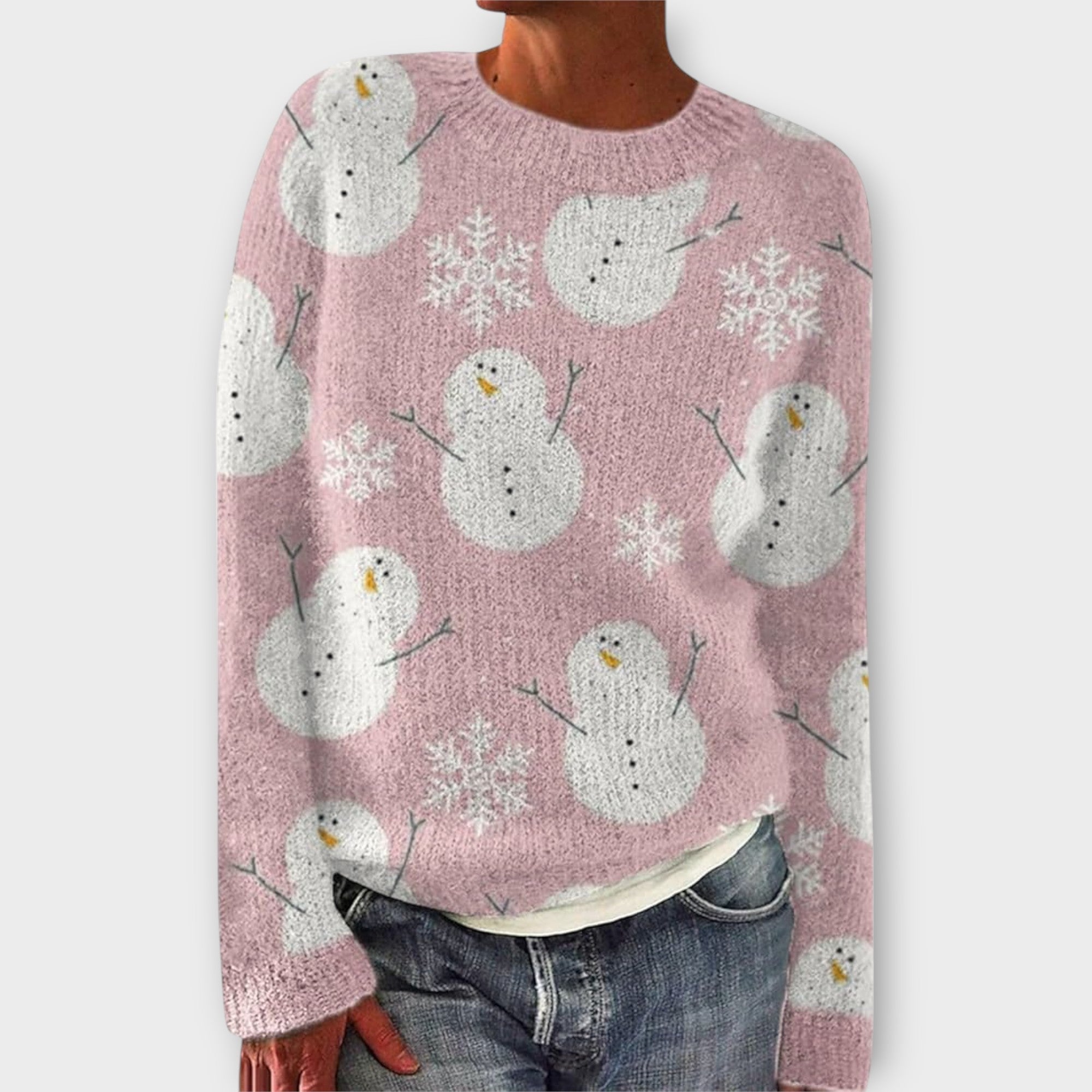 Simara – Kuscheliger Winter-Sweatshirt mit Muster