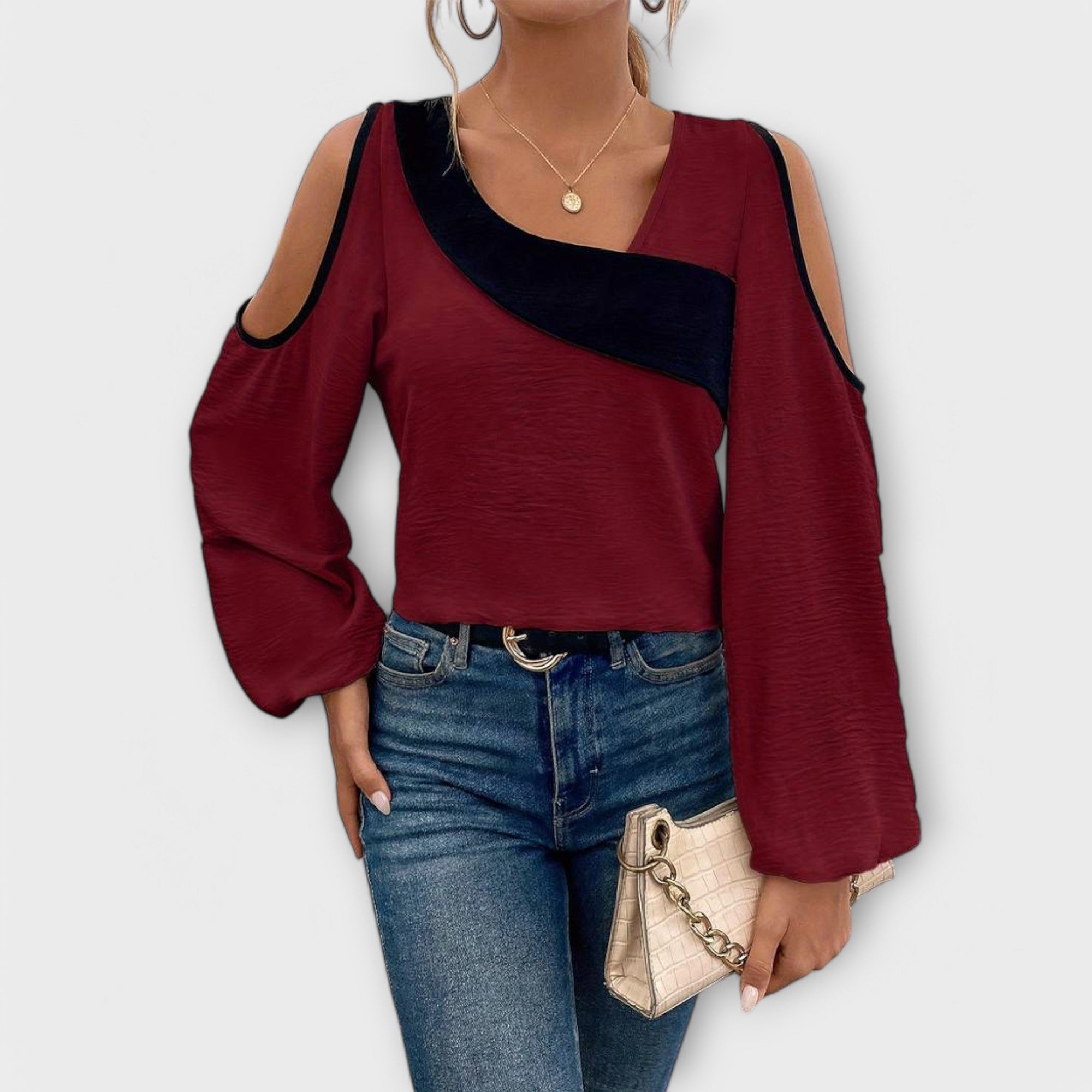 Nayela – Bluse mit quadratischem Ausschnitt Emma Fioretti