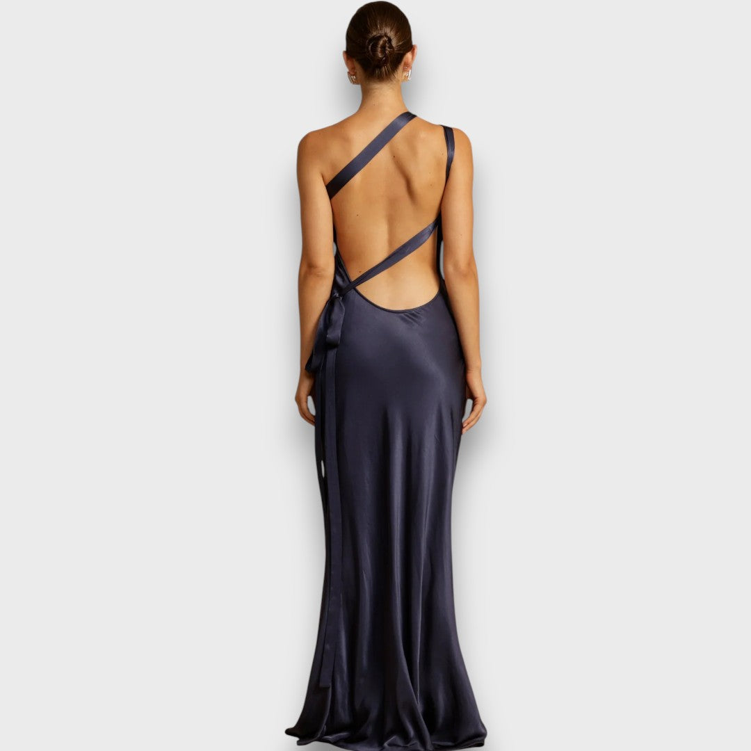 Muriel – Satin kleid in Maxilänge - Emma Fioretti