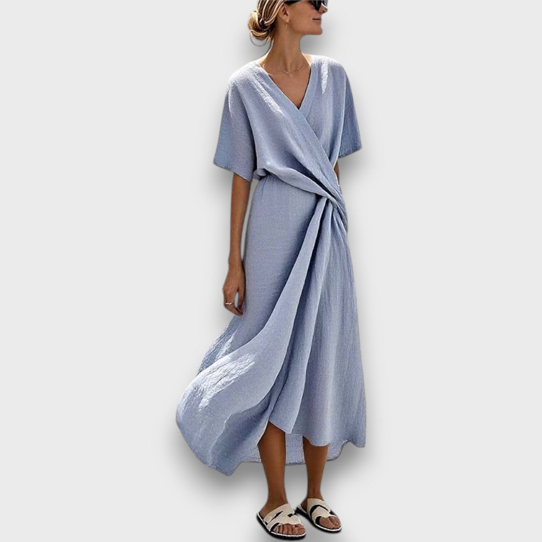Niviera – Lockeres Kleid mit Wickeloptik