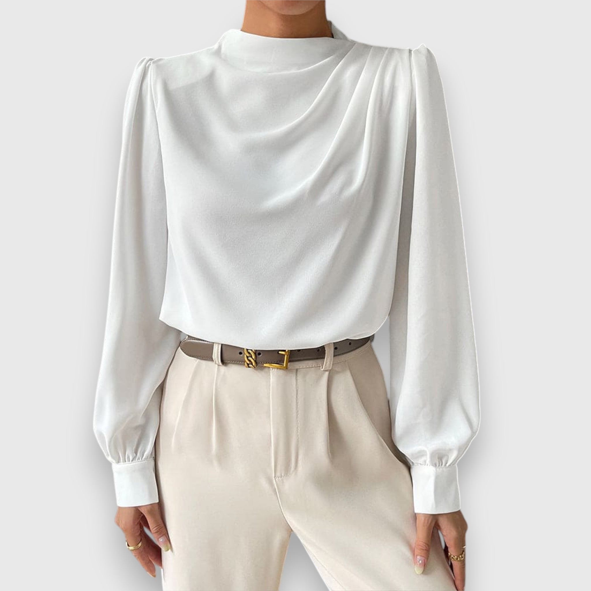Lenira – Bluse mit Stehkragen