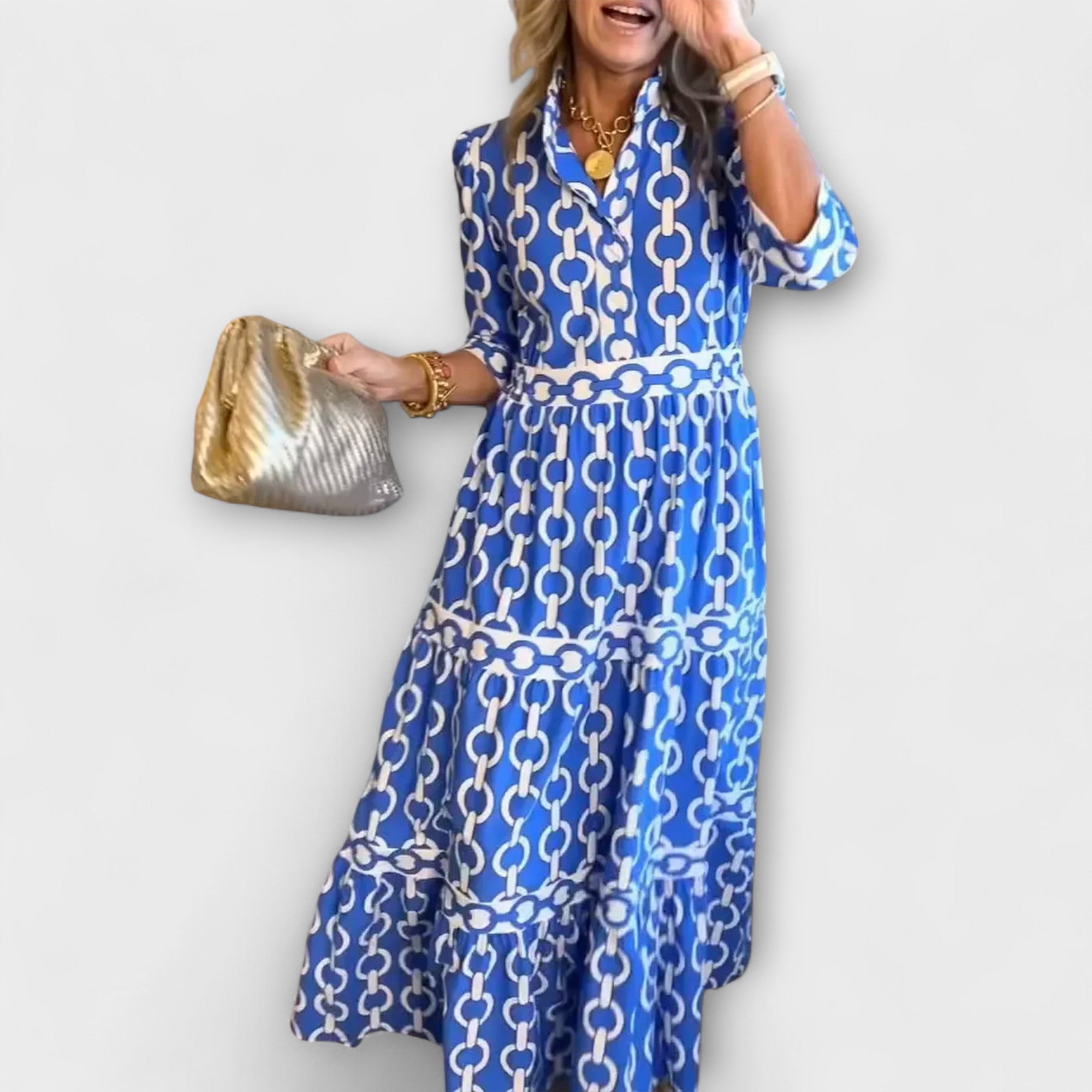 Loradia – Midikleid mit Kettenprint
