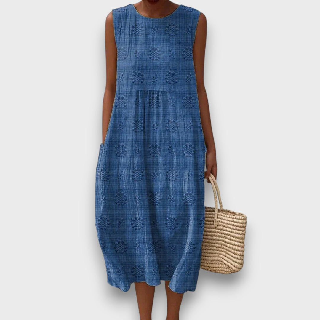 Serava – besticktes Midikleid