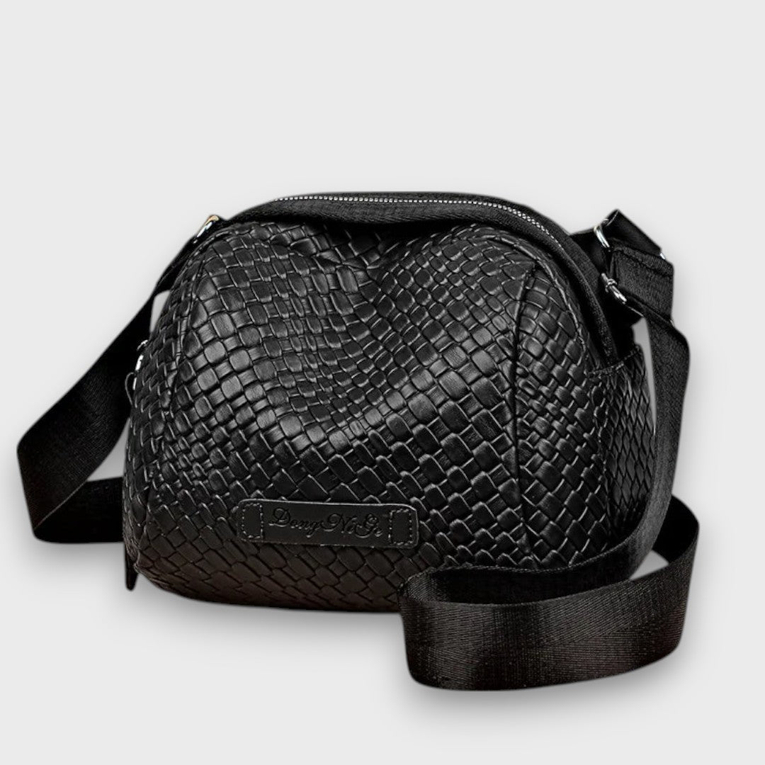 Bronelle – Geflochtene Crossbody-Tasche in Muschelform
