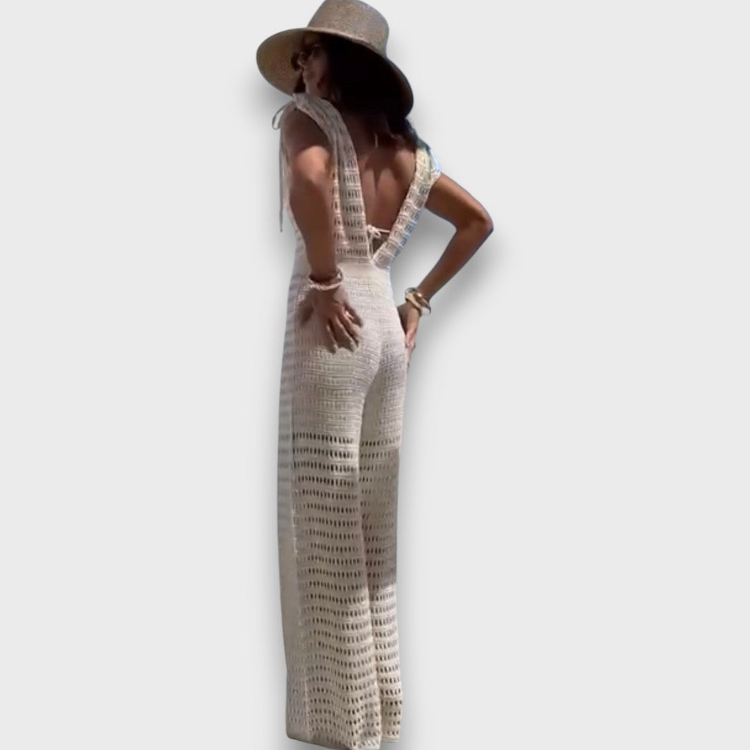 Isaline – Sommer-Jumpsuit mit Makramee-Details - Emma Fioretti