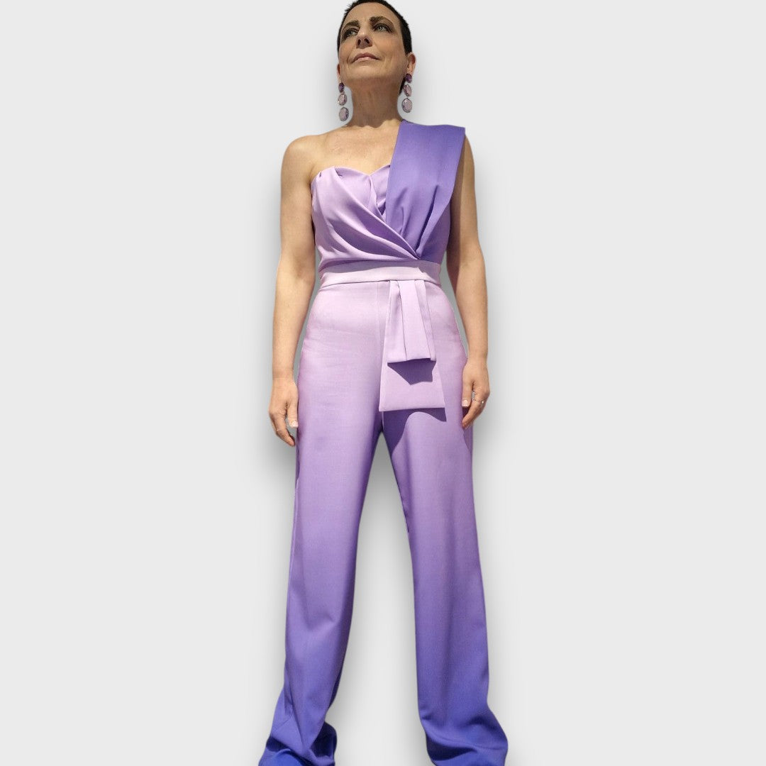 Candia –  Elegantes Jumpsuit mit asymmetrischem Dekolleté Emma Fioretti