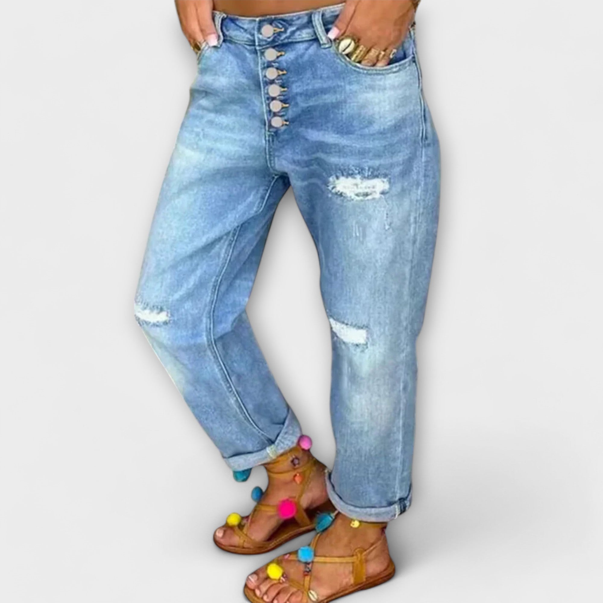 Ravina – Weit geschnittene Jeans im Vintage-Stil