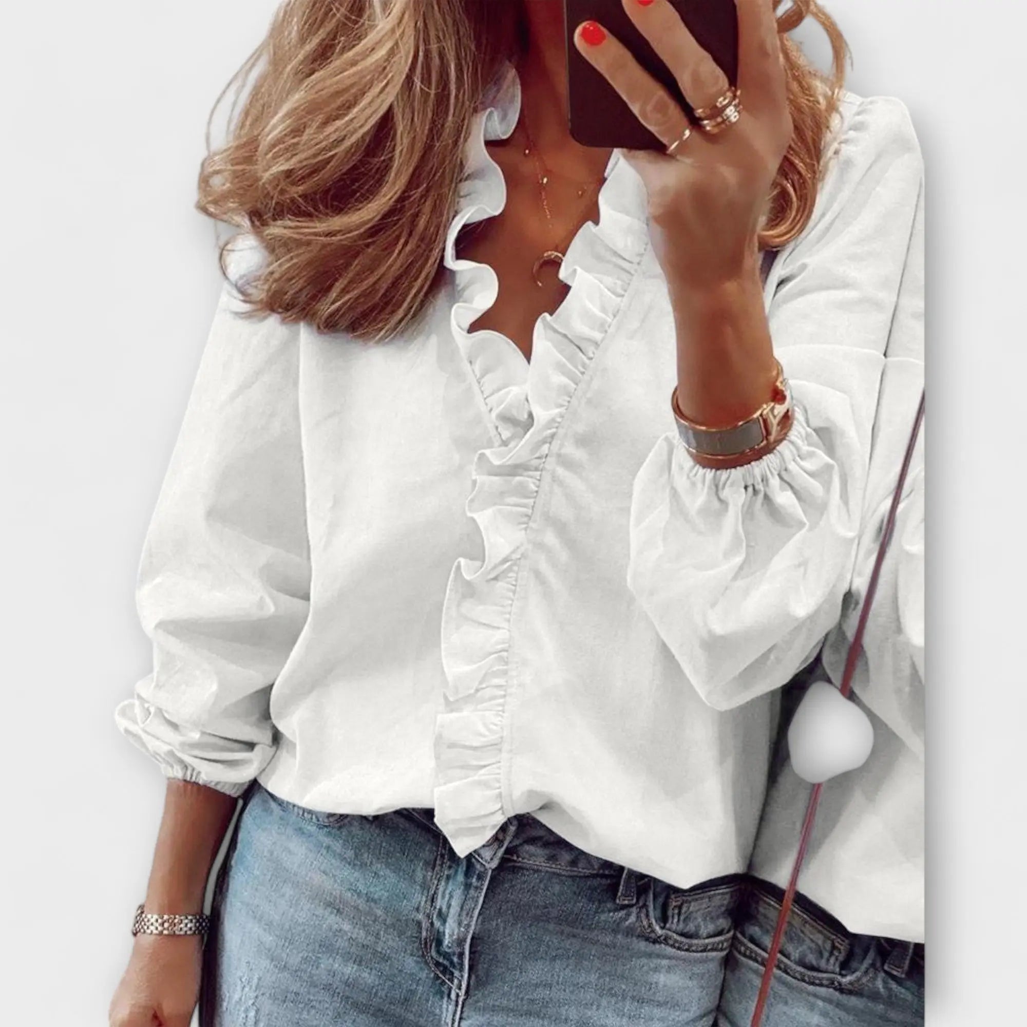 Sarah – Elegante Bluse mit besonderem Charakter - Emma Fioretti