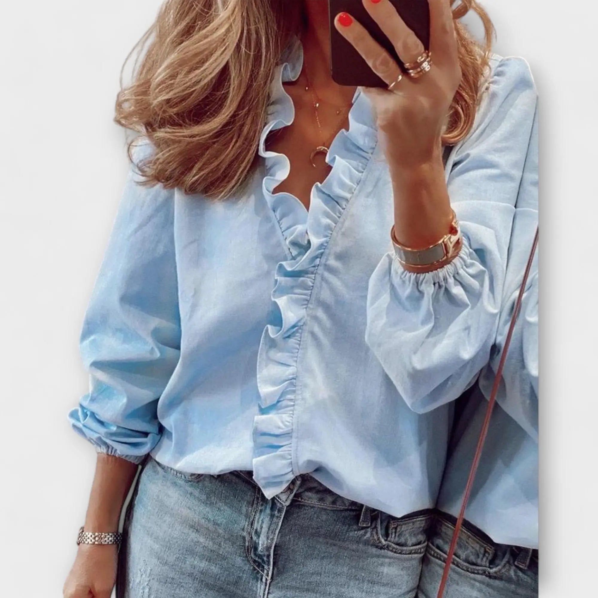 Sarah – Elegante Bluse mit besonderem Charakter - Emma Fioretti