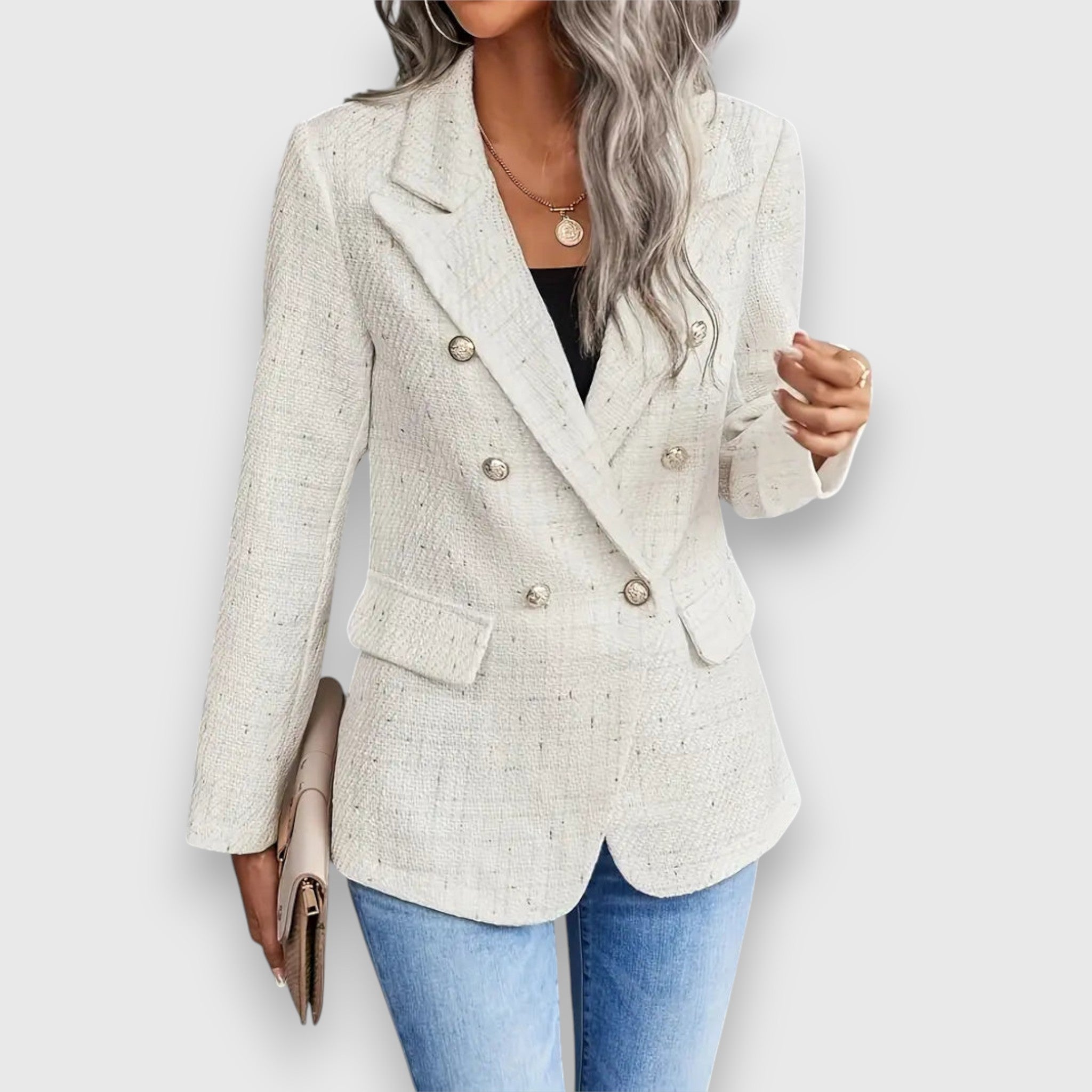 Zarela – Tweed-Blazer für warme Tage