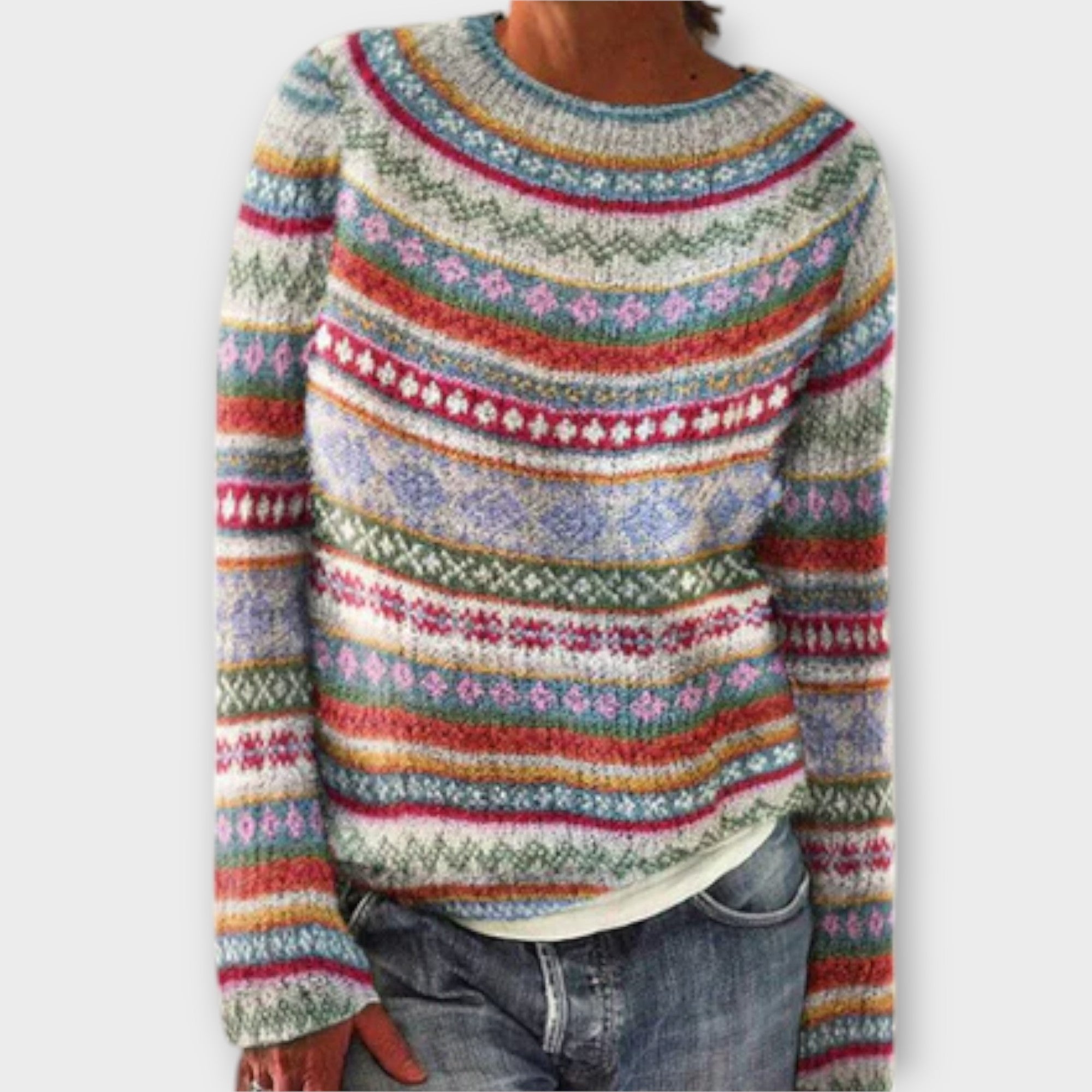 Pelina – Vintage Strickpullover für Damen