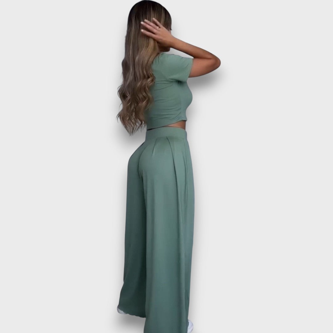 Andrea – Lässiges Set mit kurzem Top - Emma Fioretti