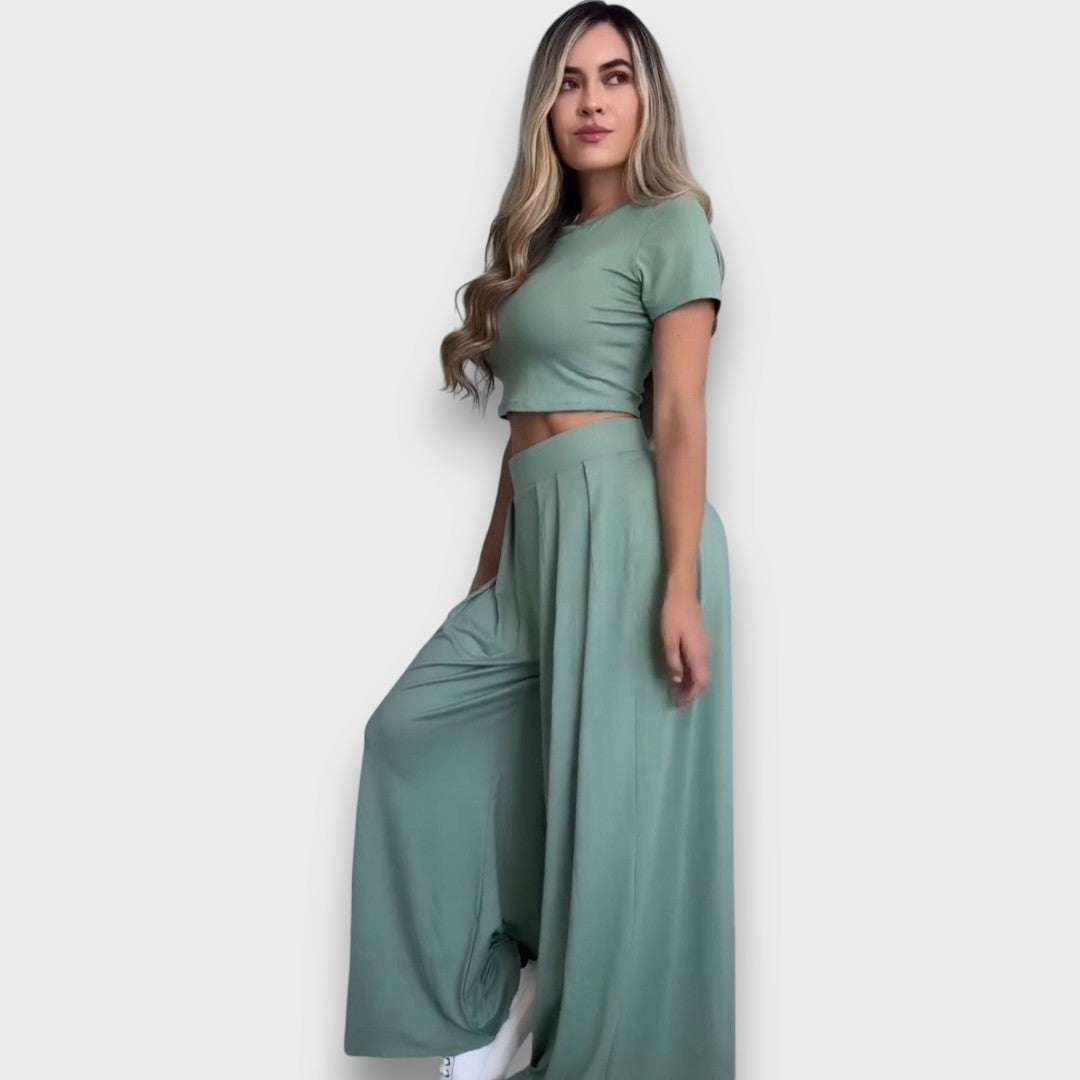Andrea – Lässiges Set mit kurzem Top - Emma Fioretti