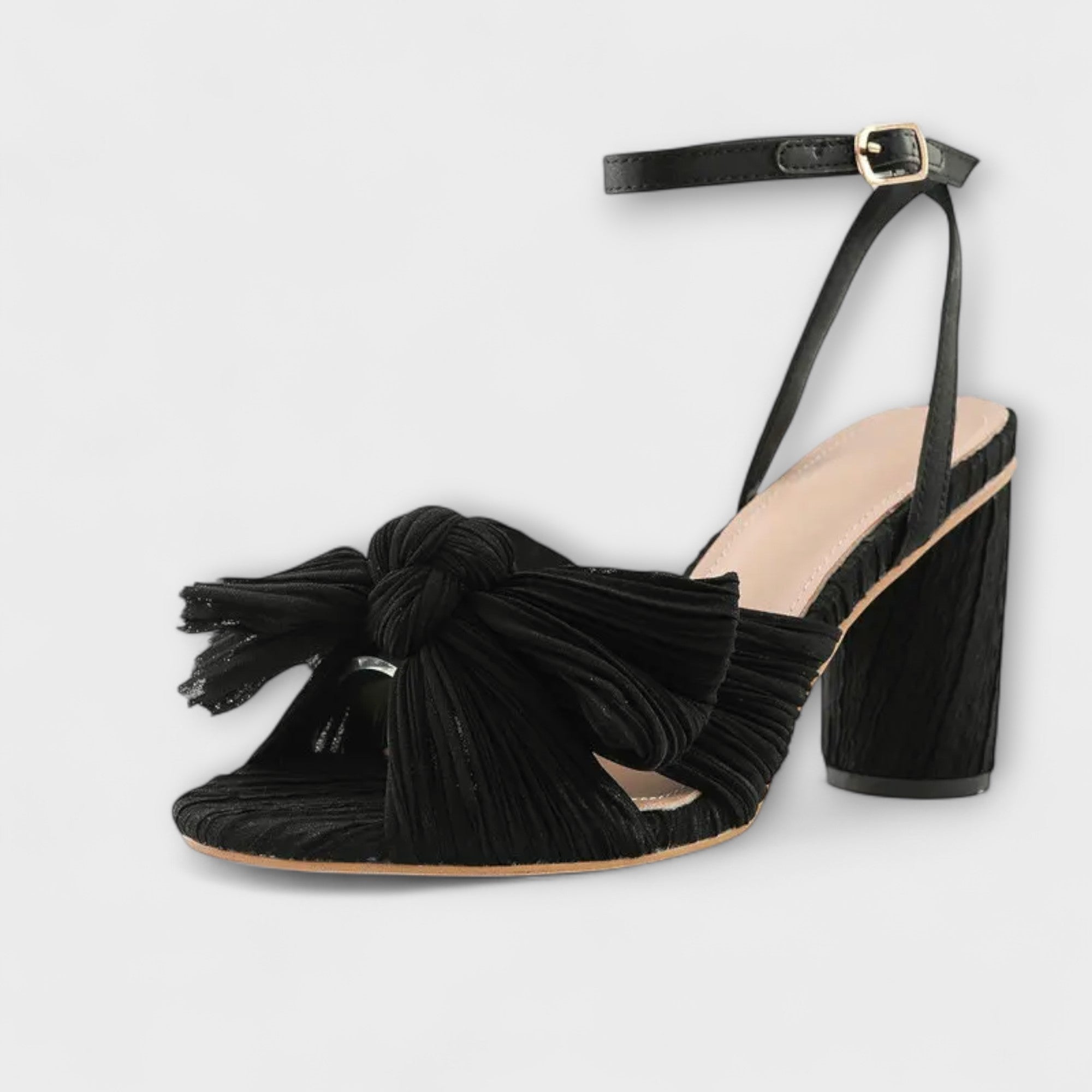 Lunette – Absatzsandalen mit Plissee-Schleife