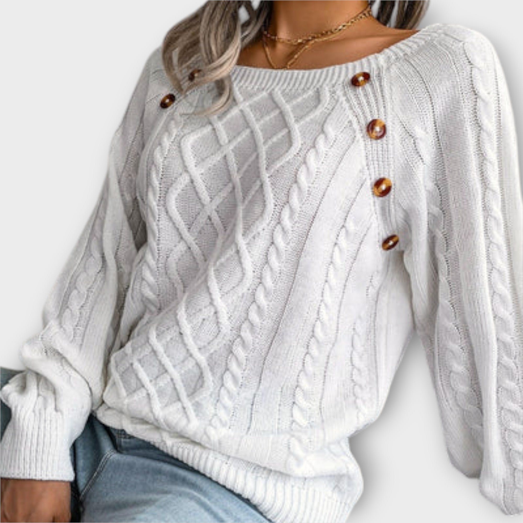 Naelle – Strickpullover mit Knöpfen