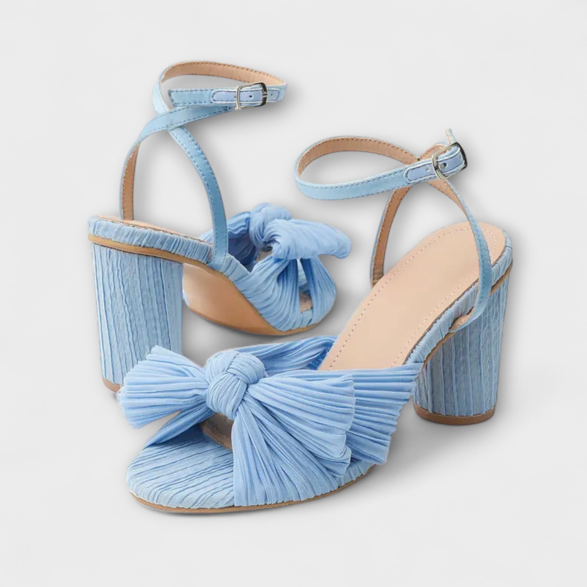 Lunette – Absatzsandalen mit Plissee-Schleife
