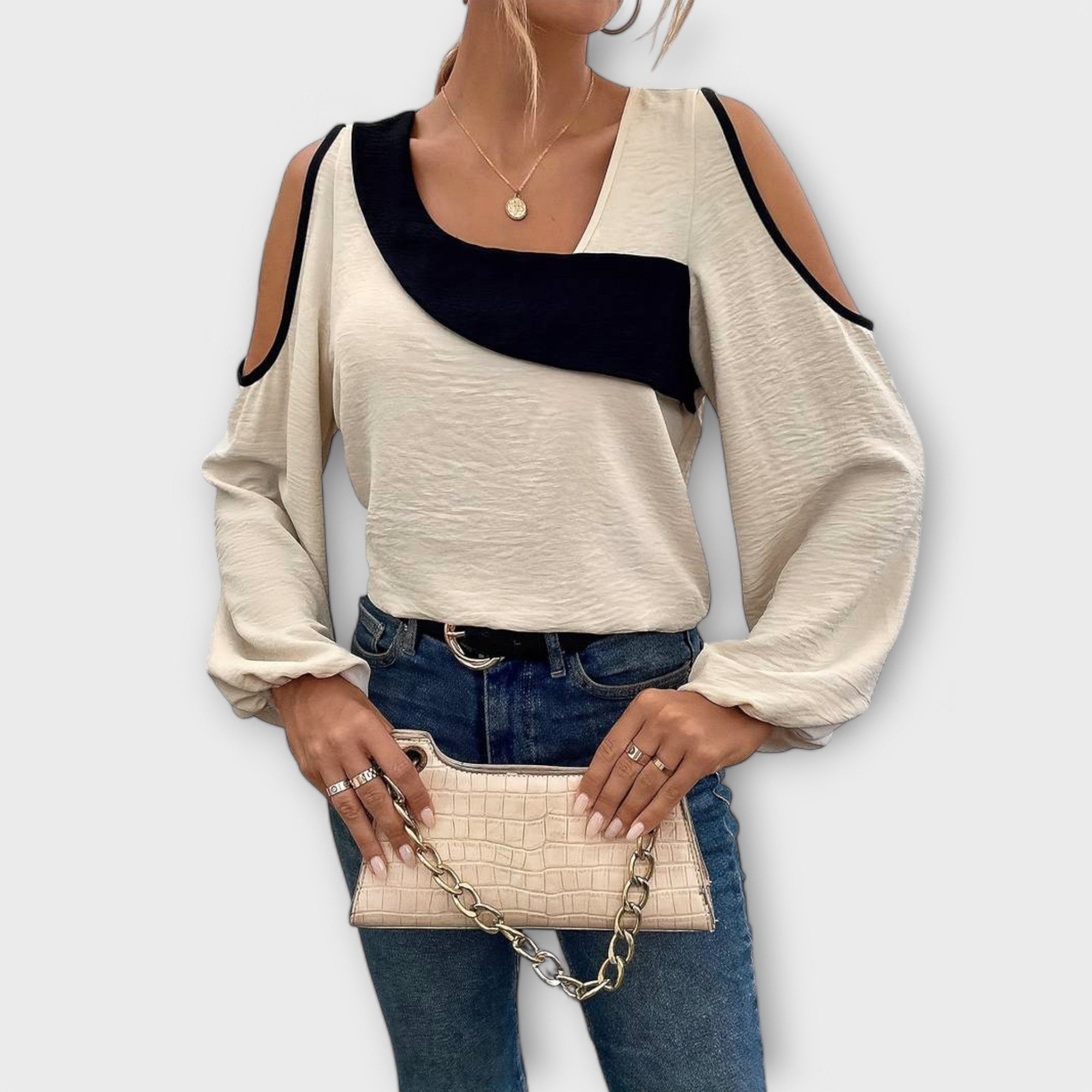 Nayela – Bluse mit quadratischem Ausschnitt Emma Fioretti