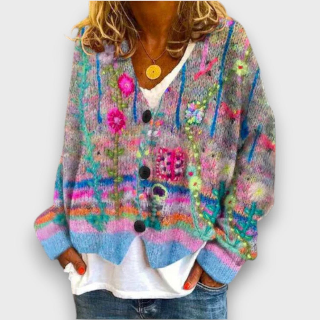 Esmira – Strickjacke mit Muster
