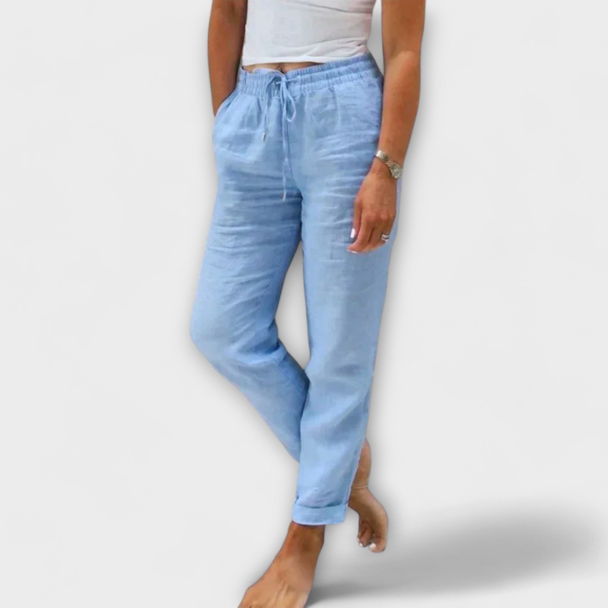 Livya – Sommerhose aus leichtem Leinenmix
