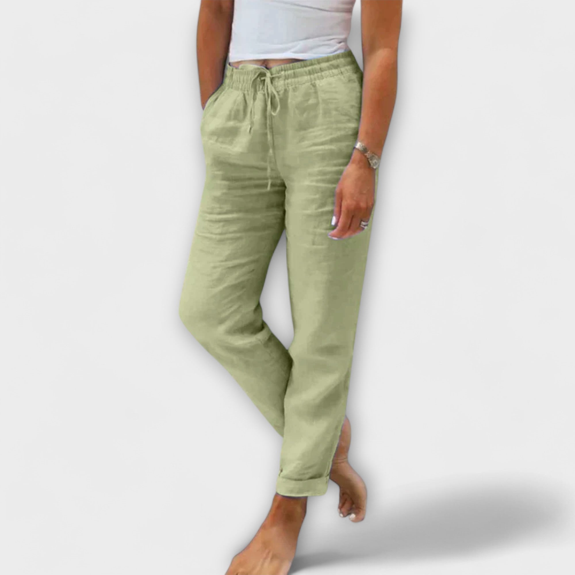 Livya – Sommerhose aus leichtem Leinenmix