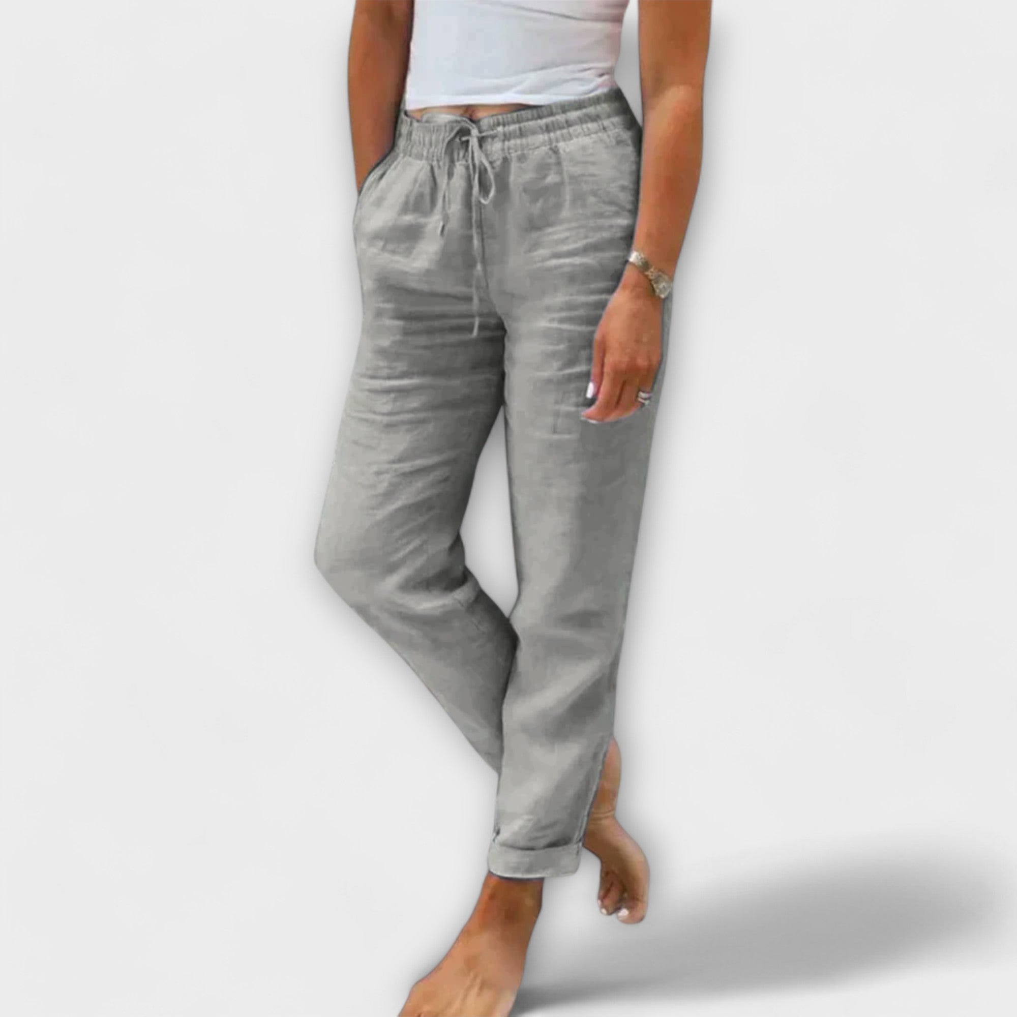 Livya – Sommerhose aus leichtem Leinenmix